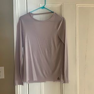 Reebok light weight , light purple long sleeve tee